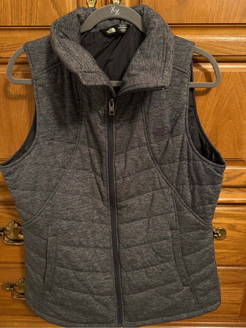 The North Face Women's Heather Charcoal Quilted Vest